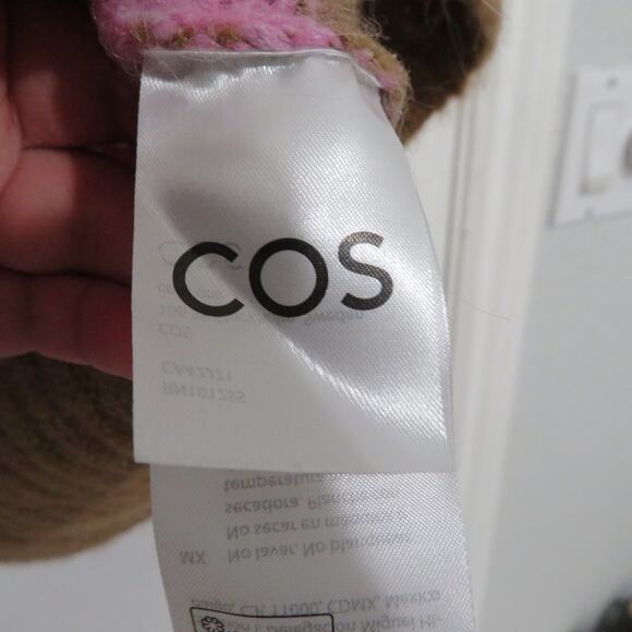 COS Womens Sz XS Colorful Striped Alpaca Wool Blend Sweater Cozy Soft Sweater - Picture 5 of 6